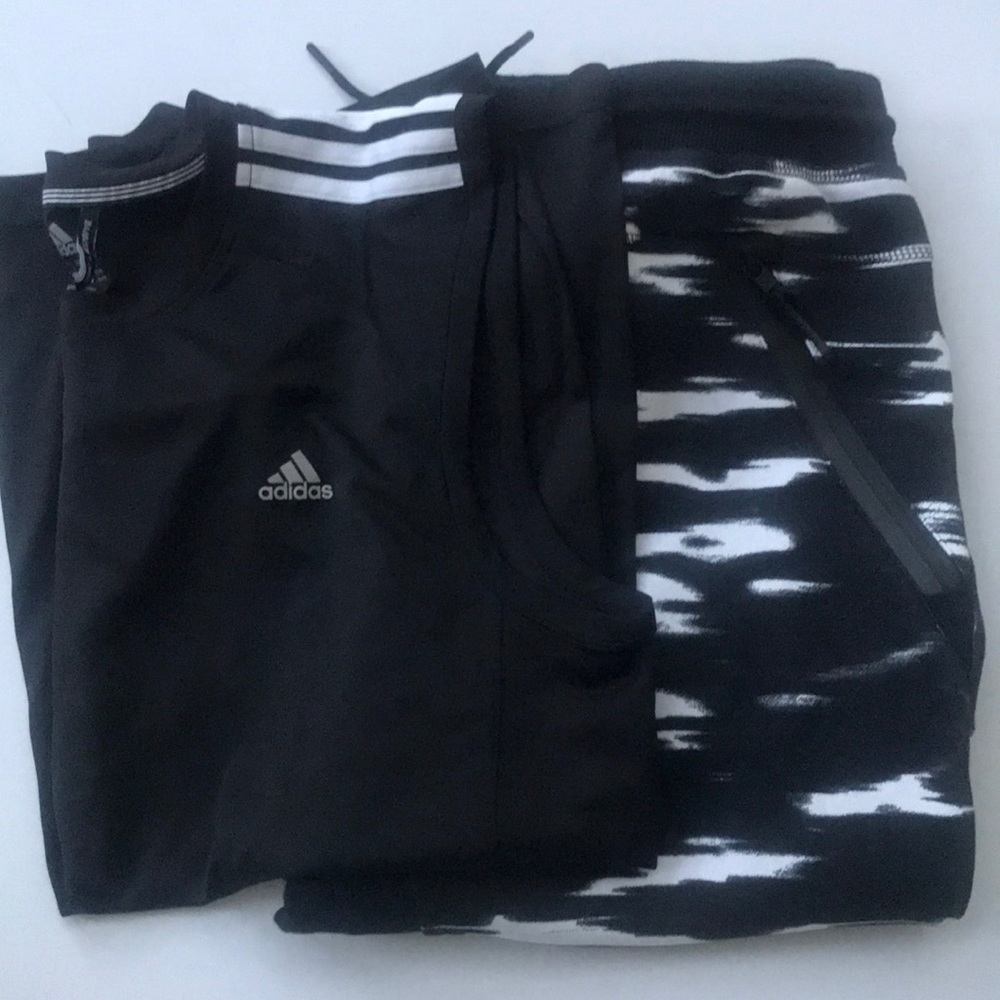 NWT Adidas Black/ White print shorts & Tank